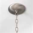 Yosemite Home Decor Mitchell Peak 5 Light Chandelier in Satin Steel/Dove White
