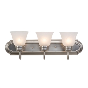 Yosemite Home Decor 3 Lights Vanity Lighting in Satin Nickel
