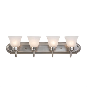 Yosemite Home Decor 4 Lights Vanity Lighting in Satin Nickel