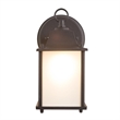 Yosemite Tara 1 Light Exterior Aluminum/Glass Wall Mount Light in Black