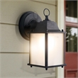 Yosemite Tara 1 Light Exterior Aluminum/Glass Wall Mount Light in Black