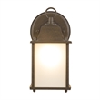 Yosemite Tara 1 Light Exterior Aluminum/Glass Wall Mount Light in Brown