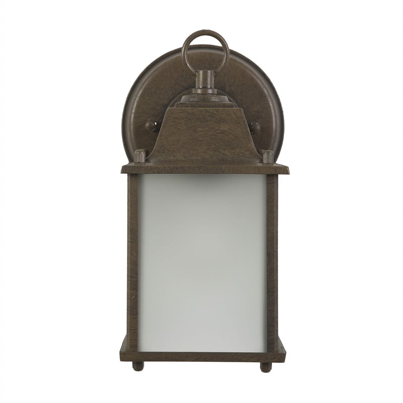 Yosemite Tara 1 Light Exterior Aluminum/Glass Wall Mount Light in Brown