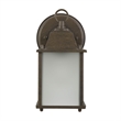 Yosemite Tara 1 Light Exterior Aluminum/Glass Wall Mount Light in Brown
