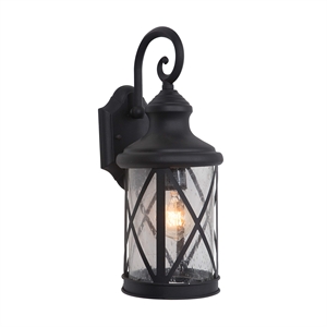 Yosemite Home Decor Mahony Medium 1 Light Exterior in Black