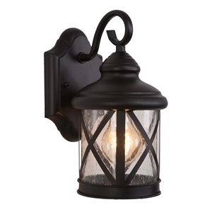 Yosemite Home Decor Mahony Small 1 Light Exterior in Black