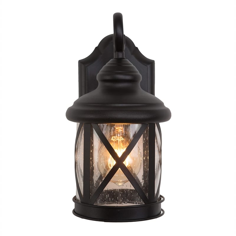Yosemite Home Decor Mahony Small 1 Light Exterior in Black