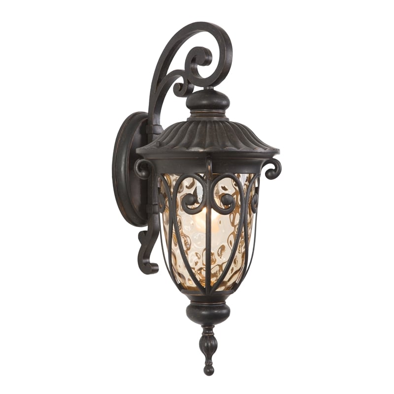 Yosemite Home Decor Viviana 1 Light Aluminum Exterior Light in Oil-Rubbed Bronze