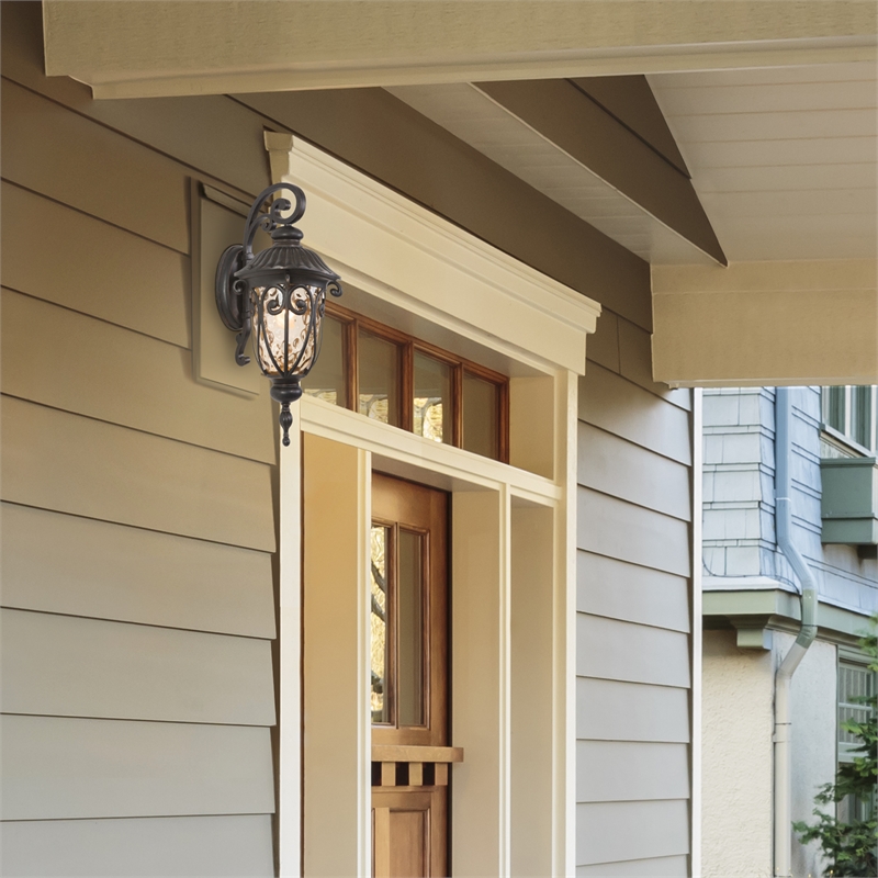 Yosemite Home Decor Viviana 1 Light Aluminum Exterior Light in Oil-Rubbed Bronze