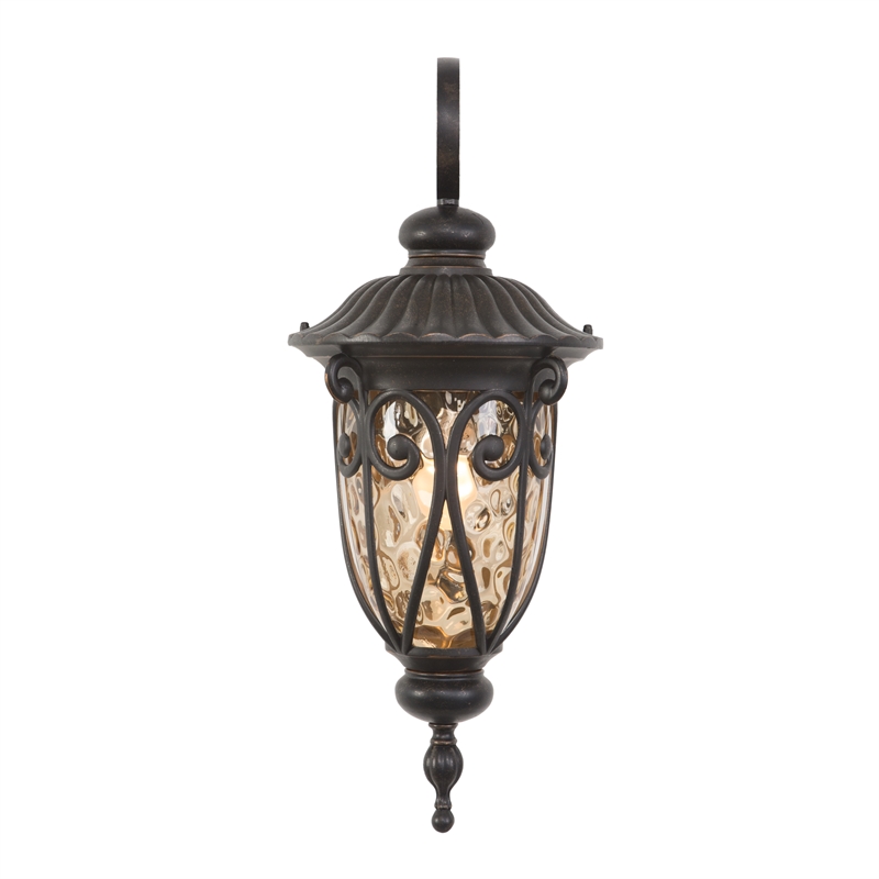 Yosemite Home Decor Viviana 1 Light Aluminum Exterior Light in Oil-Rubbed Bronze