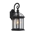 Yosemite Home Decor Anita 1 Light Aluminum Exterior in Black