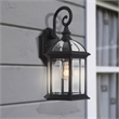 Yosemite Home Decor Anita 1 Light Aluminum Exterior in Black