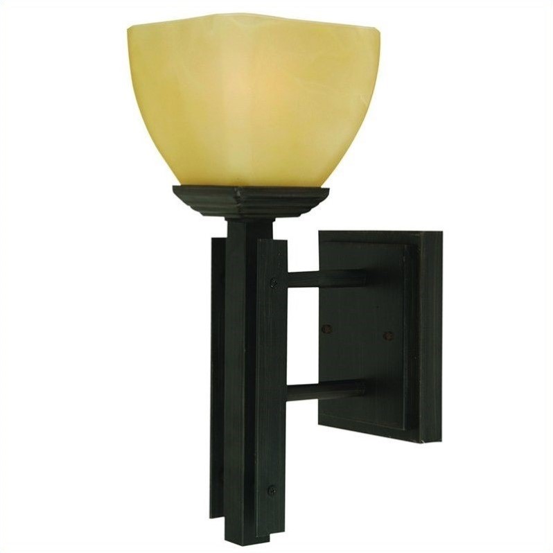 Yosemite Home Decor Half Dome 1 Light Wall Sconce in Venetian Bronze - 95591VB
