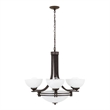 Yosemite Home Decor Sequoia 9 Lights Chandelier in Dark Brown