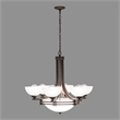 Yosemite Home Decor Sequoia 9 Lights Chandelier in Dark Brown