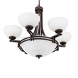 Yosemite Home Decor Sequoia 9 Lights Chandelier in Dark Brown