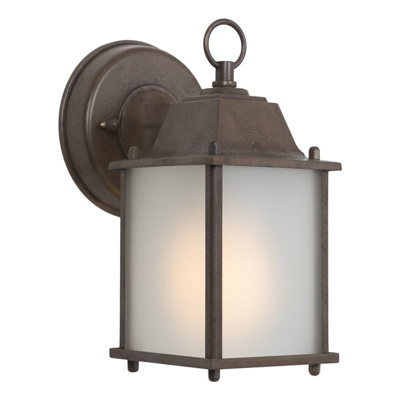 Yosemite Home Decor Tara 1 Light Exterior Aluminum Wall Mount Light in Brown