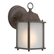 Yosemite Home Decor Tara 1 Light Exterior Aluminum Wall Mount Light in Brown
