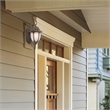 Yosemite Home Decor Merili 1 Light Exterior Aluminum Wall Mount Light in Brown