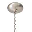 Yosemite Home Decor 2 Lights Semi-Flush Mount in Satin Nickel