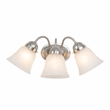 Yosemite Home Decor 3 Lights Vanity Lighting in Satin Nickel
