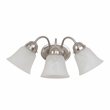 Yosemite Home Decor 3 Lights Vanity Lighting in Satin Nickel