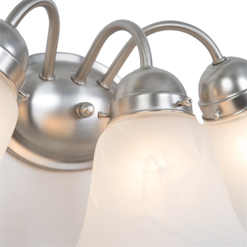 Yosemite Home Decor 3 Lights Vanity Lighting in Satin Nickel