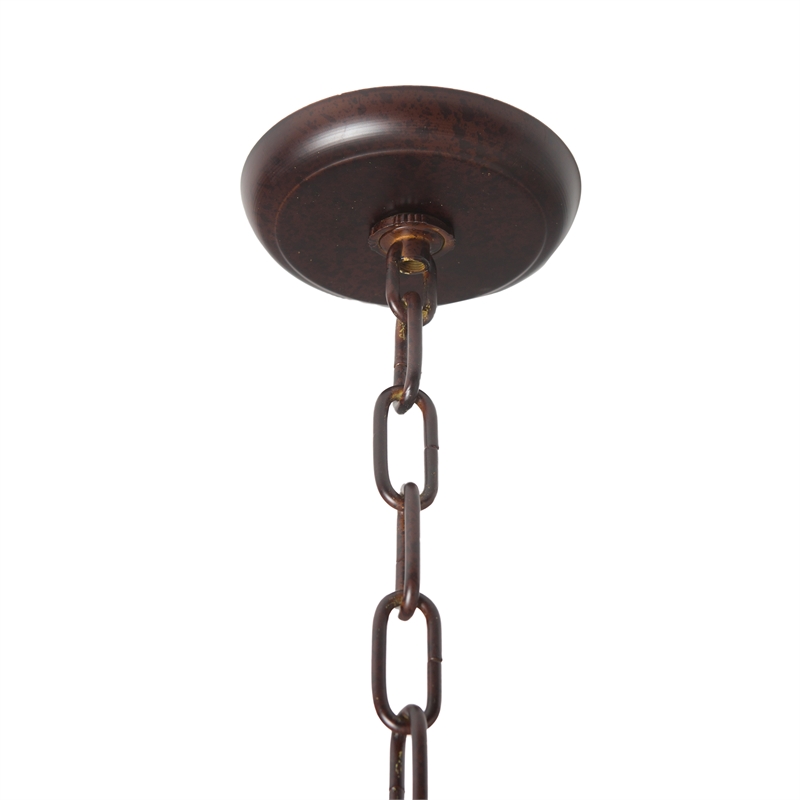 Yosemite Home Decor Shooting Star 7 Lights Mini Chandelier in Rustic