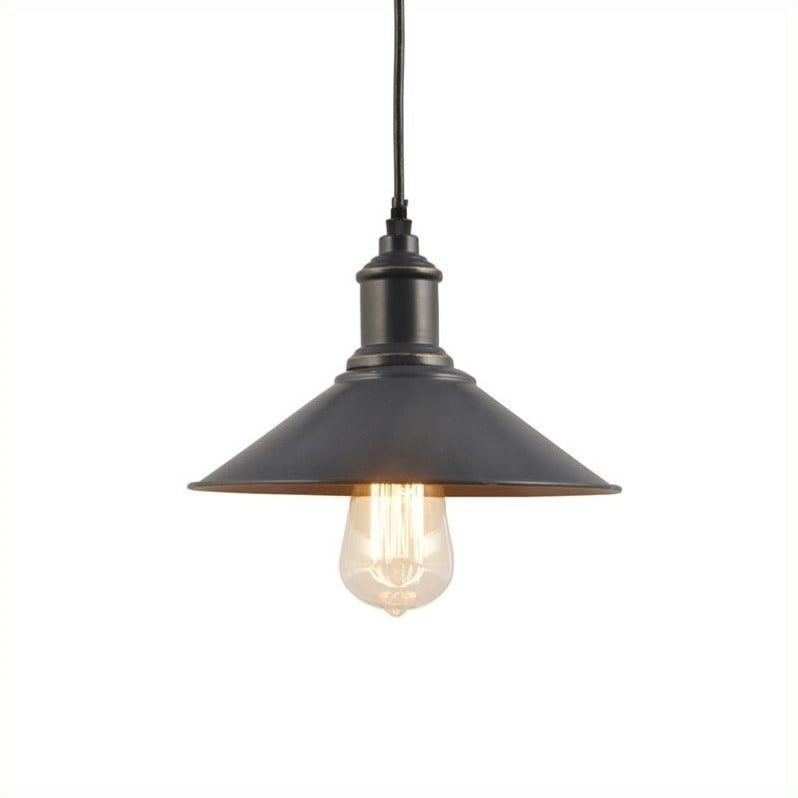 Yosemite Home Decor 1 Light Pendant in Antique Black   SCPL20453 1BK