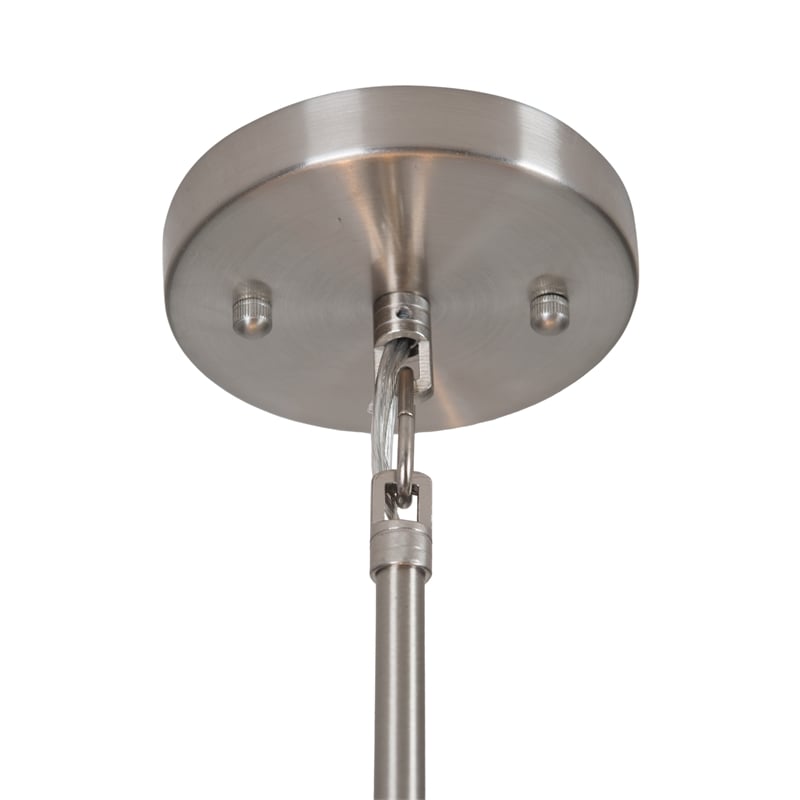 Yosemite Home Decor Lyell Forks 5 Light Pendant in Satin Steel