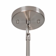 Yosemite Home Decor Lyell Forks 5 Light Pendant in Satin Steel