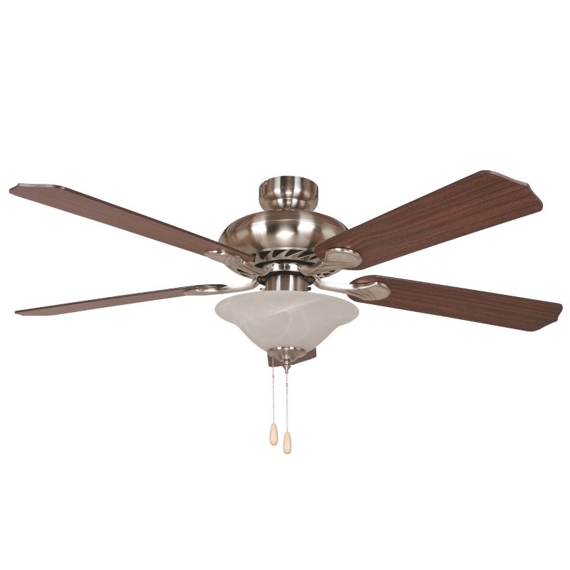Yosemite 52 Inch Ceiling Fan In Satin Nickel Finish With 3 Lights