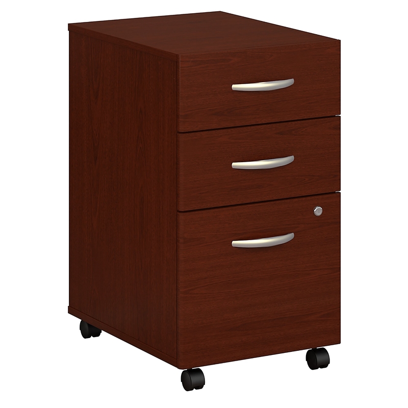 Bush Business Furniture Series C 2 Drawer Mobile File Cabinet In Mahogany Wc36752