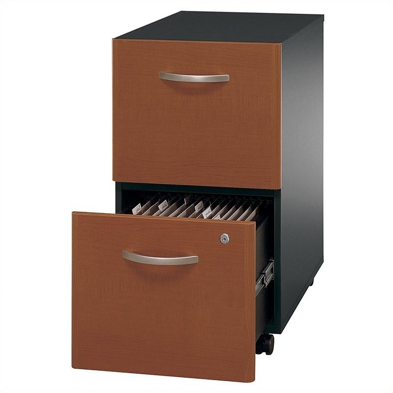 Bush Business Series C 2 Drawer Mobile File in Auburn Maple