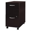 Bush Business Furniture Series C 2 Drawer Mobile File Cabinet in Mocha Cherry