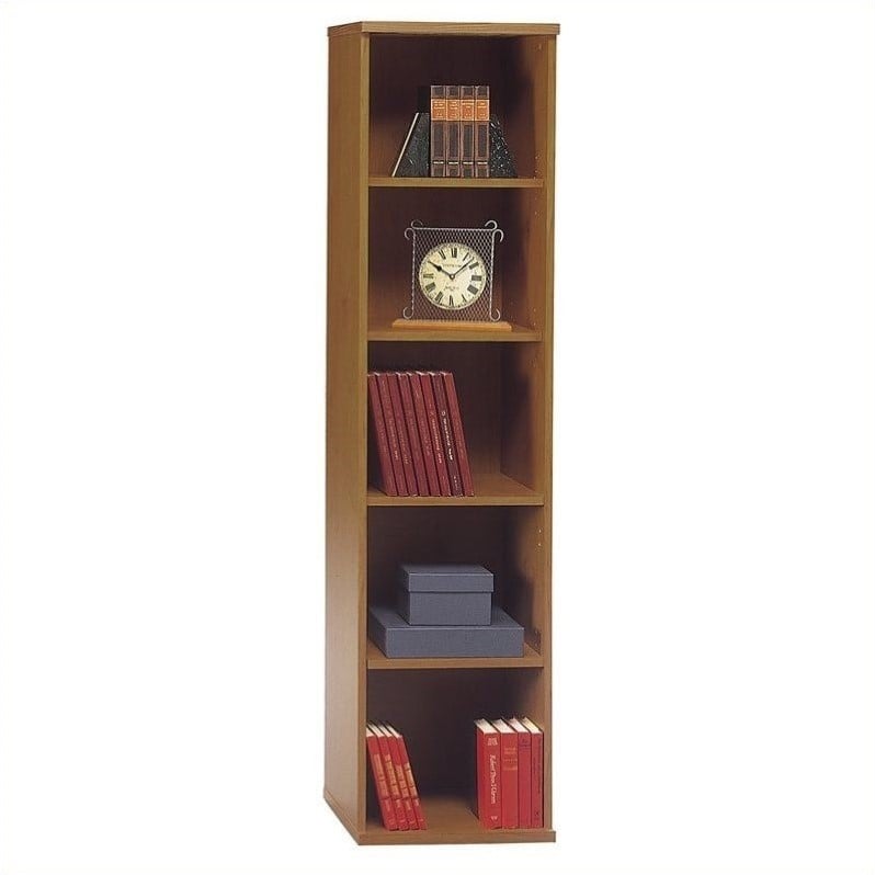 Bush BBF Series C 18W 5 Shelf Bookcase in Natural Cherry   WC72412