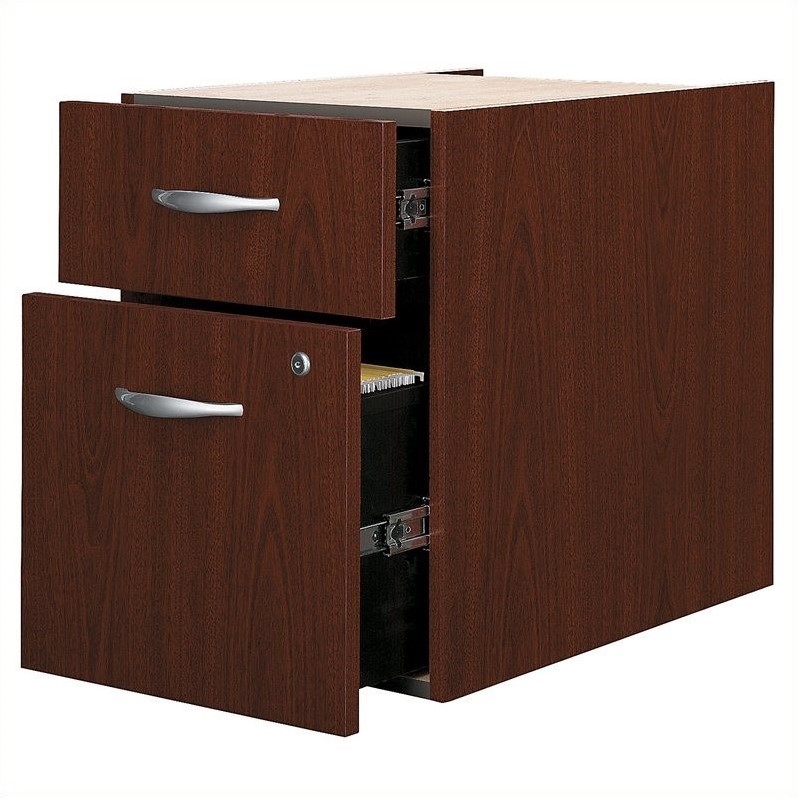Bush Business Furniture Series C 2 Drawer Pedestal in Mahogany WC36790