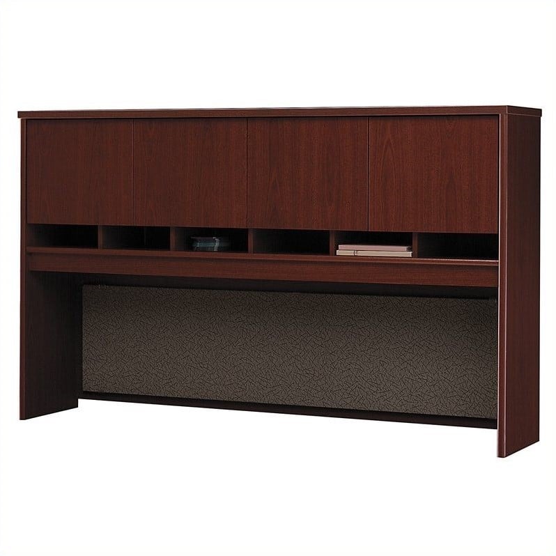 Bush Business Furniture Series C Collection 72W 4 Door Hutch in Mahogany