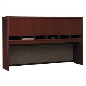 bush business furniture series c collection 72w 4 door hutch in mahogany