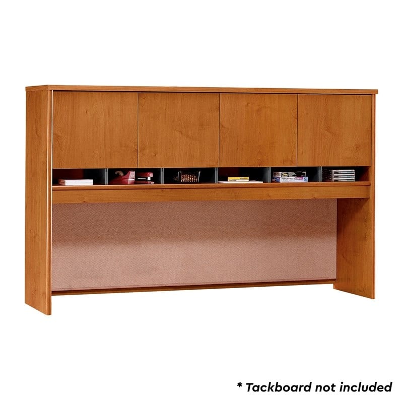 Bush Business Furniture Series C 72W 4-Door Hutch in Natural Cherry