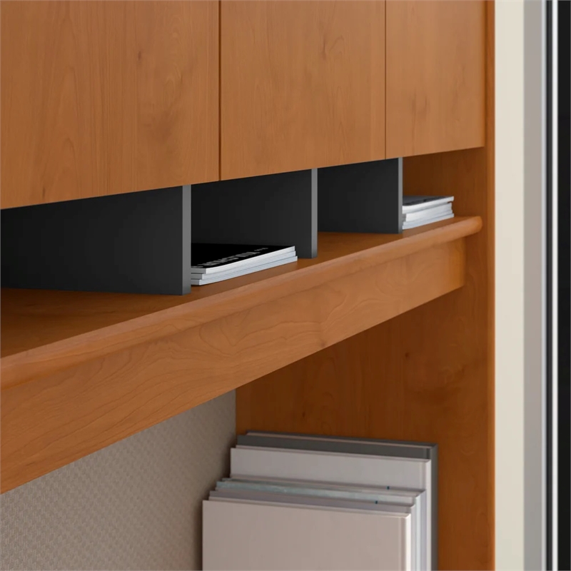 Bush Business Furniture Series C 72W 4-Door Hutch in Natural Cherry