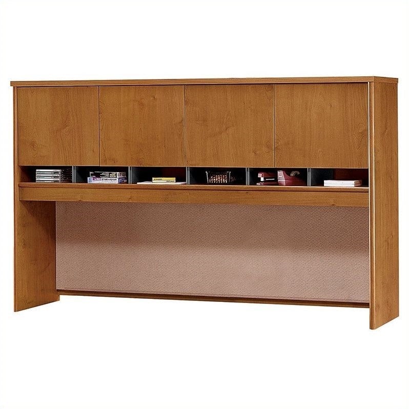 Bush Business Furniture Series C 72W 4-Door Hutch in Natural Cherry