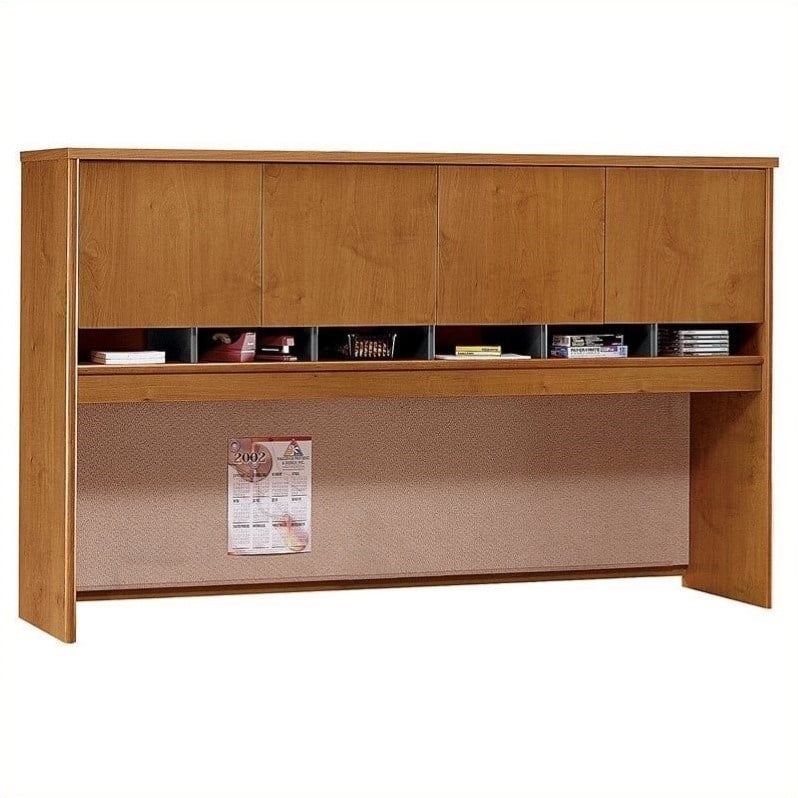 Bush Business Furniture Series C 72W 4-Door Hutch in Natural Cherry
