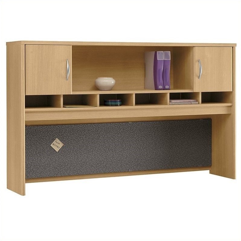 Bush Business Series C 72W Hutch (2 Door) in Light Oak WC60366K