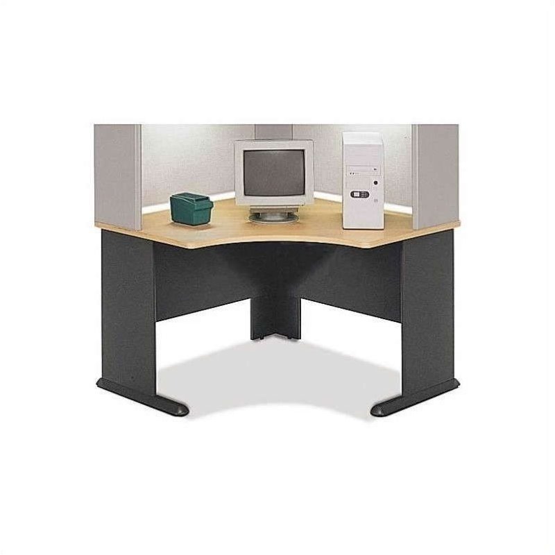 Bush Business Series A 3 Piece Corner Desk Set In Beech