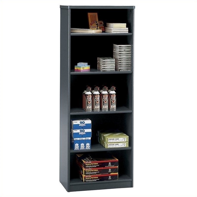 Bush Business Furniture Series A 26W 5Shelf Bookcase in Slate WC84865