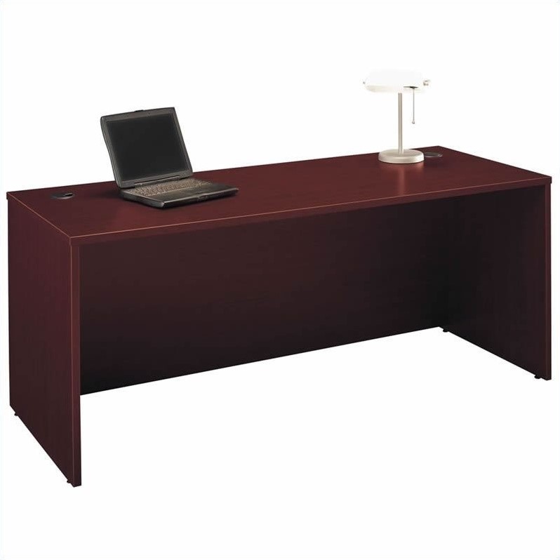 Bush Business Furniture Series C 3-Piece U-Shape Computer Desk in Mahogany