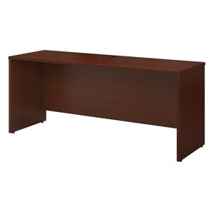 series c 72w x 24d credenza desk in mahogany - engineered wood
