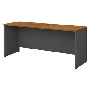 series c 72w x 24d credenza desk in natural cherry - engineered wood
