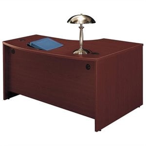 bush business furniture series c 60w x 43d lh l-bow desk shell